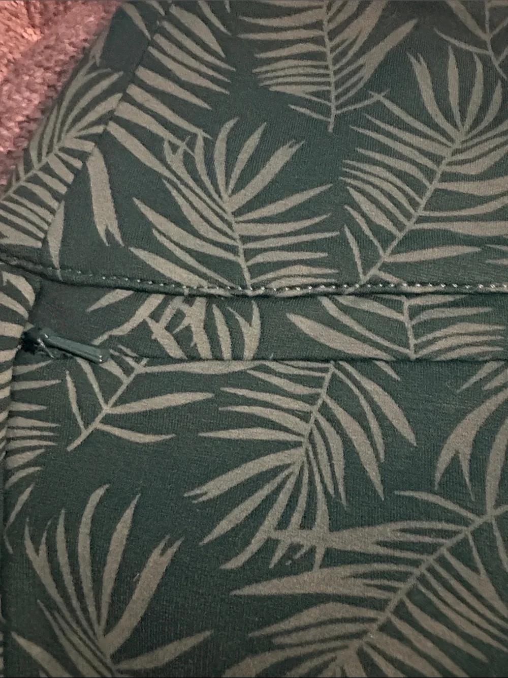 BetaBrand Green Leaf-Print stretch pull up Pants 26” inseam